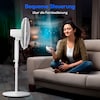 MEDION® LIFE P21 SF Standventilator mit Fernbedienung (MD 12069), 3 Geschwindigkeitsstufen, 3 Modi, verstellbare Höhe, 85° horizontale Oszillation, Timerfunktion