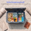 MEDION® LIFE Kompressor Kühlbox MD370026, Duale Kühlzonen bis −20 °C, 36 L Kapazität, 12 V 24 V 230 V, Aluminium Design
