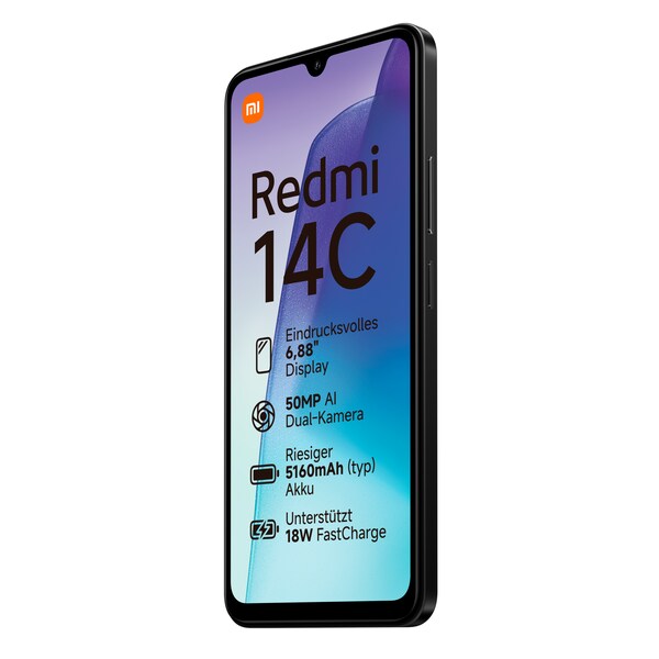 XIAOMI Redmi 14C 256 GB, Midnight Black + Xiaomi Redmi Buds 6 Play