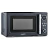 MEDION® Retro-Mikrowelle MD 15000, grau, 800 W Leistung, 20 L kompakt, 5 Mikrowellenstufen, Auftaufunktion, Timerfunktion, stilvolles Retro-Design