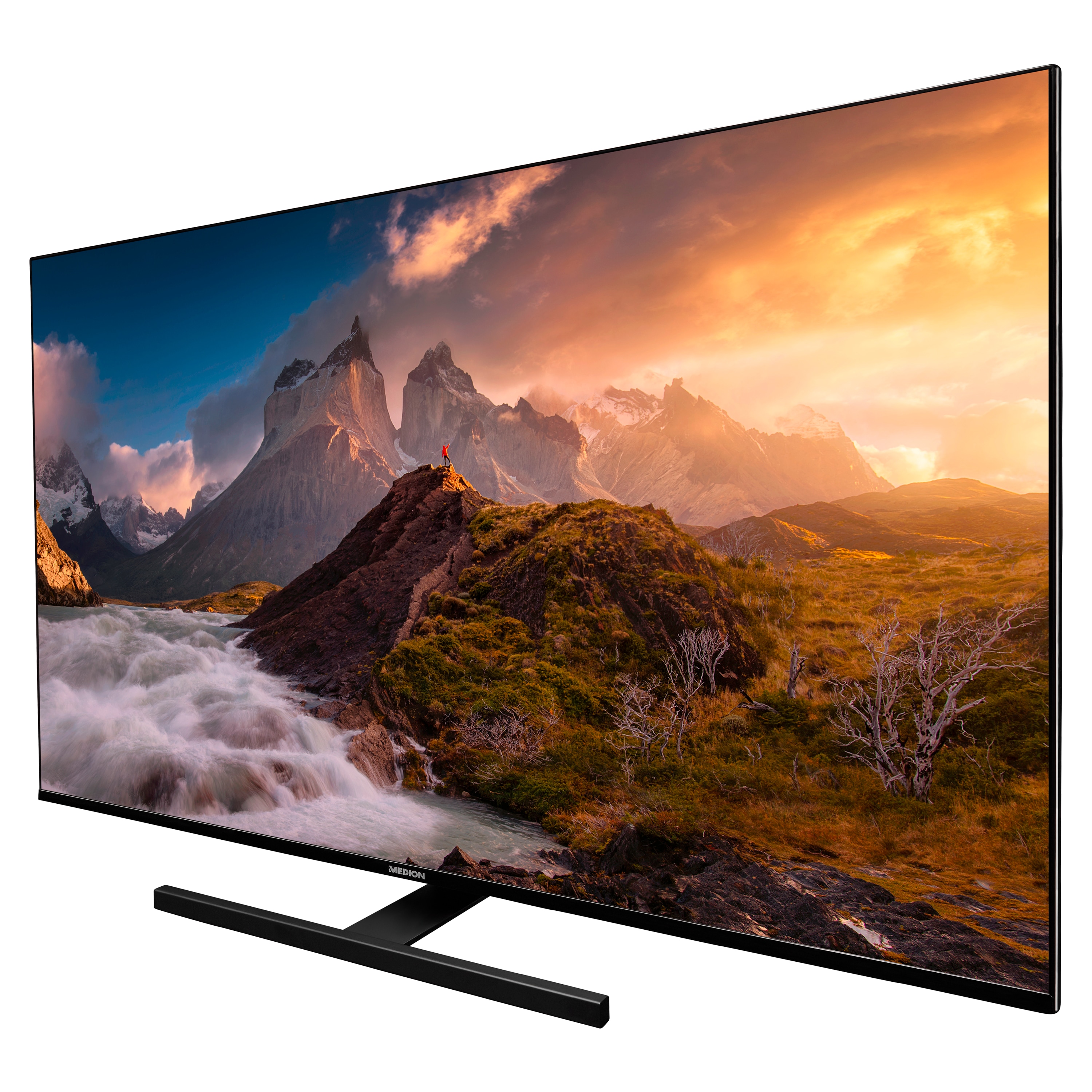 MEDION® LIFE® X14318 (MD 30067) QLED Smart-TV, 108 cm (43'') Ultra HD Display + Soundbar MEDION® LIFE® P61155 (MD44055) - ARTIKELSET