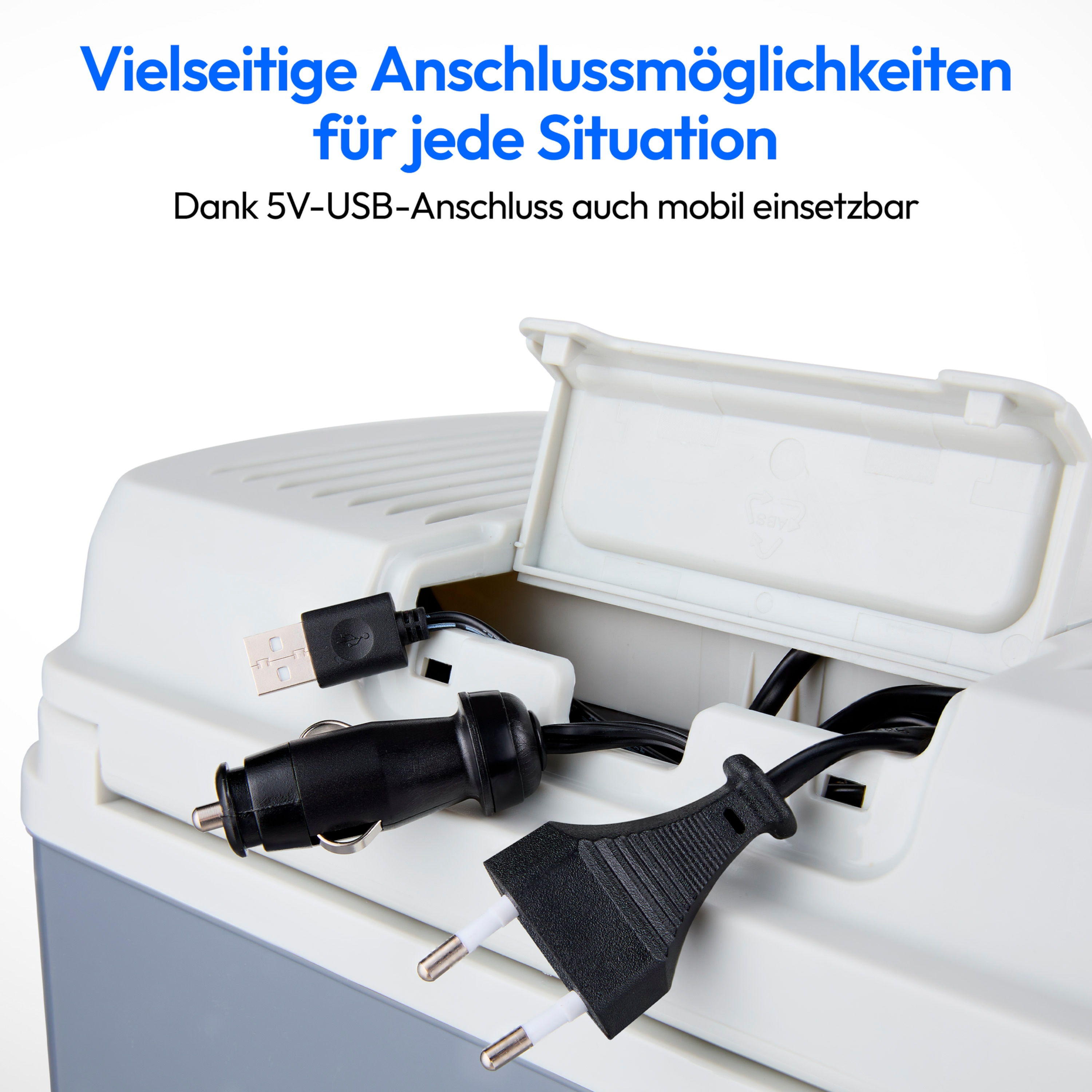 MEDION® LIFE Kühlbox mit Wärmefunktion MD13011, Kühl und Warmhaltefunktion, 20 L Kapazität, 5V-USB-Anschluss,