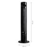 MEDION® LIFE E10 TF Turmventilator (MD 10319), 3 Geschwindigkeitsstufen, 45 Watt Leistung, zuschaltbare Schwenkfunktion, inkl. Fernbedienung