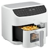 MEDION® LIFE® P20 XXL Twin Doppelzonen-Heißluftfritteuse MD 11760, 100 Rezepte in der Life+ App, 2 separate Garzonen, 9 Automatikprogramme, 8,7 L Gesamt-Nutzinhalt, 2.600 Watt, Temperatur einstellbar bis 200 °C