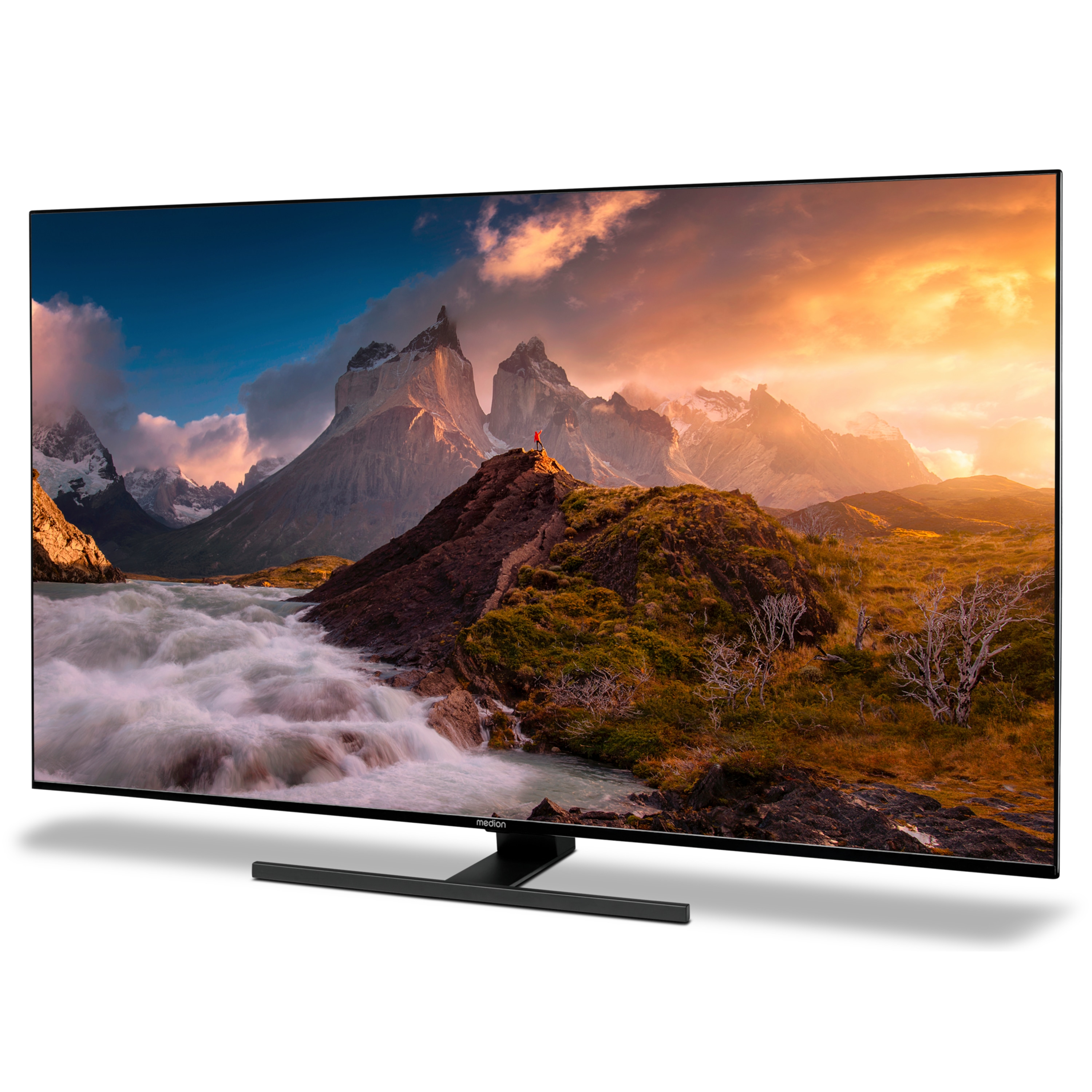 MEDION® LIFE® X15529 (MD 31172) QLED Android TV, 138,8 cm (55'') Ultra HD Smart-TV, HDR, Dolby Vision®, Micro Dimming, MEMC, PVR ready, Netflix, Amazon Prime Video, Bluetooth®, DTS Virtual X, DTS X und Dolby Atmos Unterstützung, HD Triple Tuner