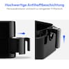 MEDION® LIFE® E40 XL Heißluftfritteuse MD 11740, 100 Rezepte in der Life+ App, ölfreies Frittieren, 9 Automatikprogramme, 5,2 L Korbvolumen