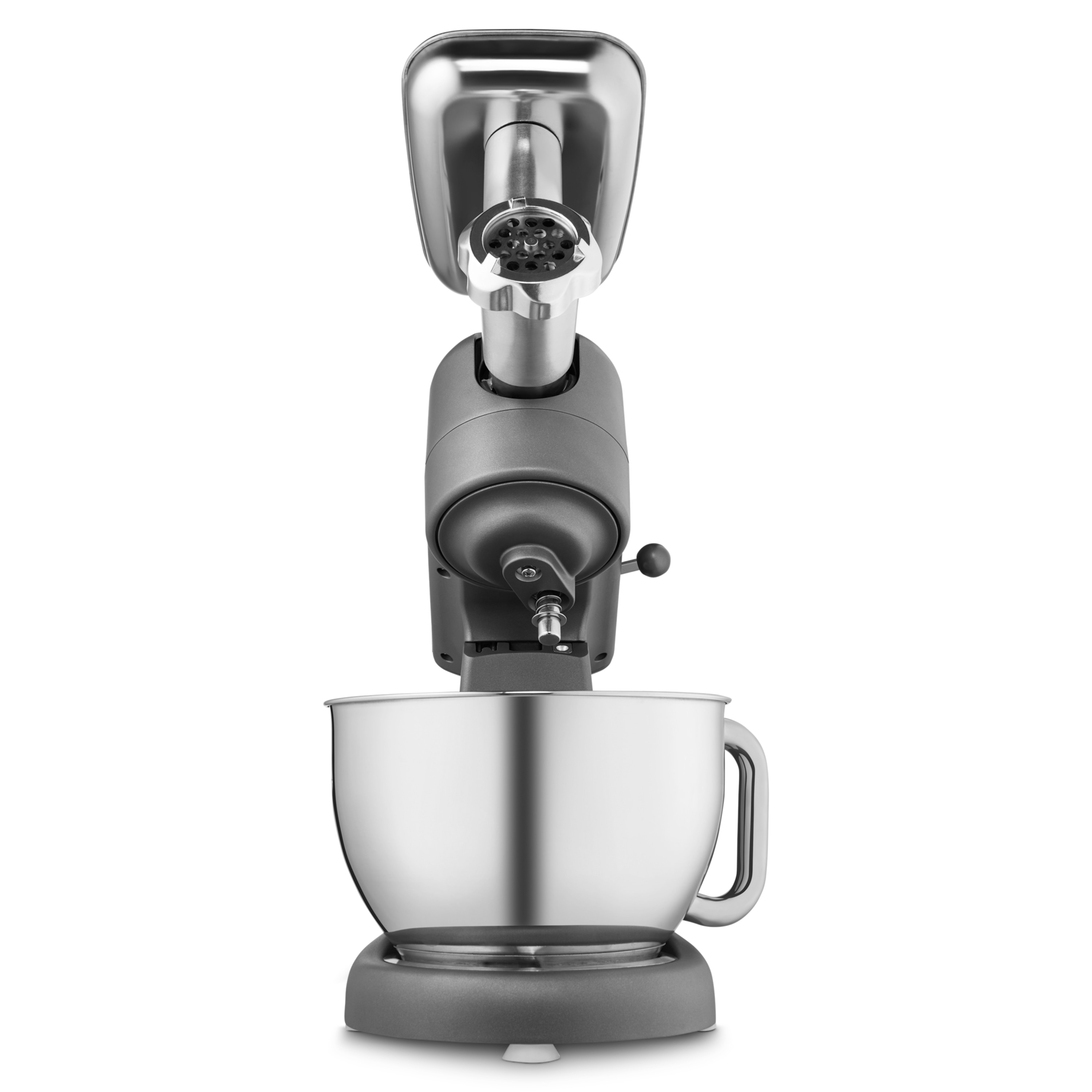 MEDION® LIFE Digitale Küchenmaschine MD12600, 800 W Gleichstrommotor, Energiesparend, Ultraleise, Digitales Sensor-Touch-Display, 4,6 L Edelstahlschüssel, Inkl. Fleischwolf