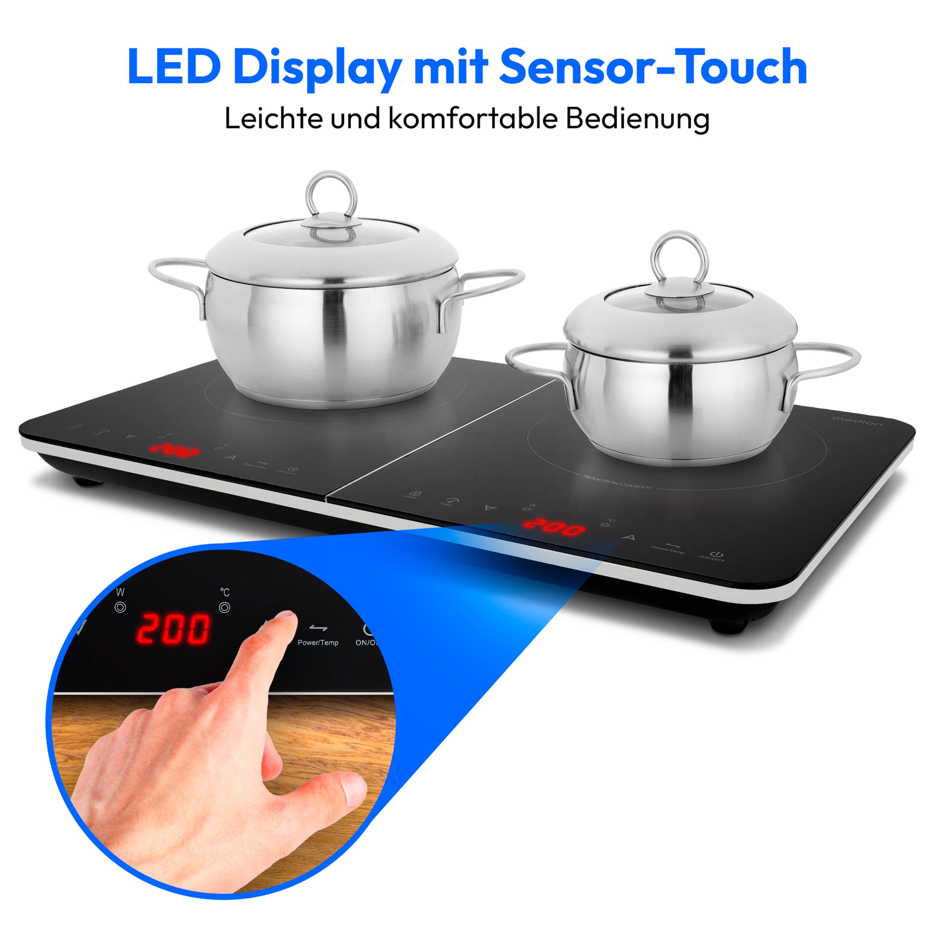 MEDION® Doppel-Induktionskochplatte MD 18493