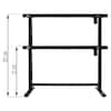 MEDION® P89258 Höhenverstellbarer Tisch, stufenlose Höhenverstellung, elektronischer Motor, integrierte Schublade, einfache Montage