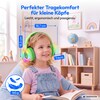 MEDION® LIFE HE-1 Kids Bluetooth Kinderkopfhörer, 3-stufiger Gehörschutz, bis zu 85 Std. Akkulaufzeit, MP3-Player, Bluetooth 5.4, AUX & microSD, LED-Lichtring, austauschbare Designs