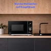 MEDION® LIFE® 4 in 1 Mikrowelle MD12041, 900 Watt Mikrowellenleistung, 1100 W Obergrillleistung, 500 W Untergrilleistung, 2100 W Heißluftfunktion, 2 Heizelemente, Sensor-Touch-Türöffnung, 11 Automatikprogramme, 25 L Kapazität, 10 Leistungsstufen