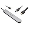 MEDION® LIFE® E89437 Dockingstation, 5 in 1, hochwertiges Metallgehäuse, stoffummanteltes Anschlusskabel, optimal um die Anschlüsse zu erweitern