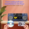 MEDION® LIFE® P66538 Retro-Boombox, DAB+/PLL-UKW Radio, Bluetooth® 5.3 für das Abspielen von Smartphone & Co, CD-Player, Kassettendeck, X-Bass Funktion, 2 x 10 W RMS