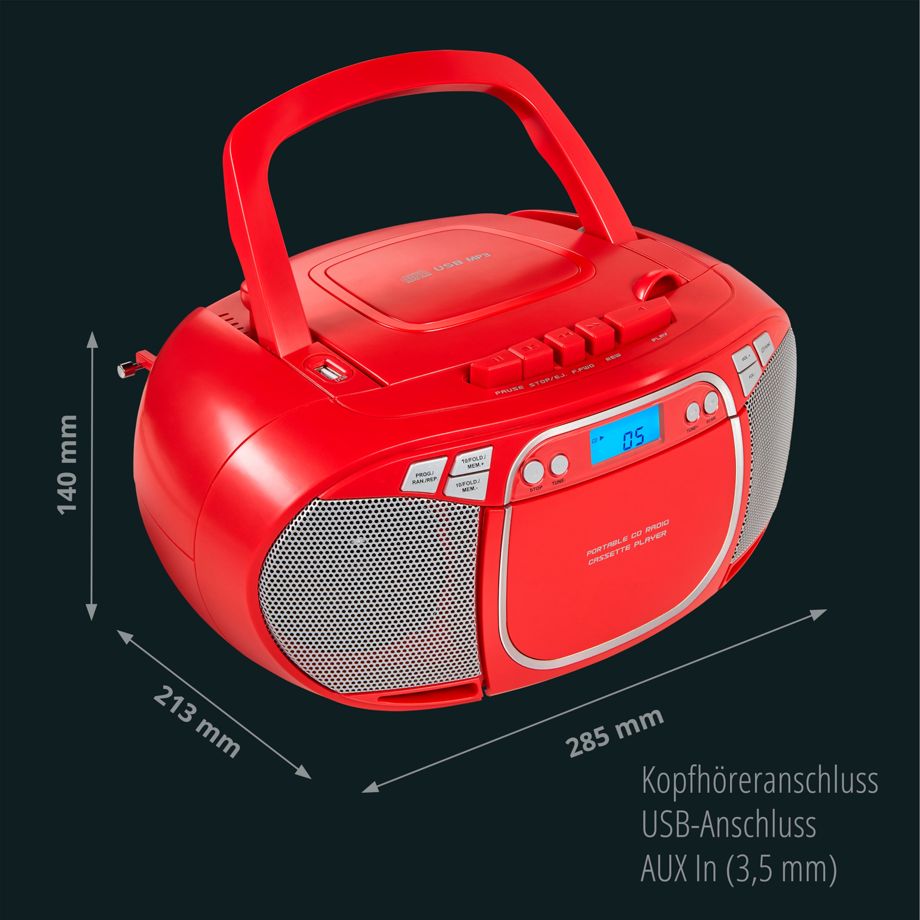 MEDION® LIFE® E66476 CD-/MP3-/Kassettenspieler | MEDION.DE