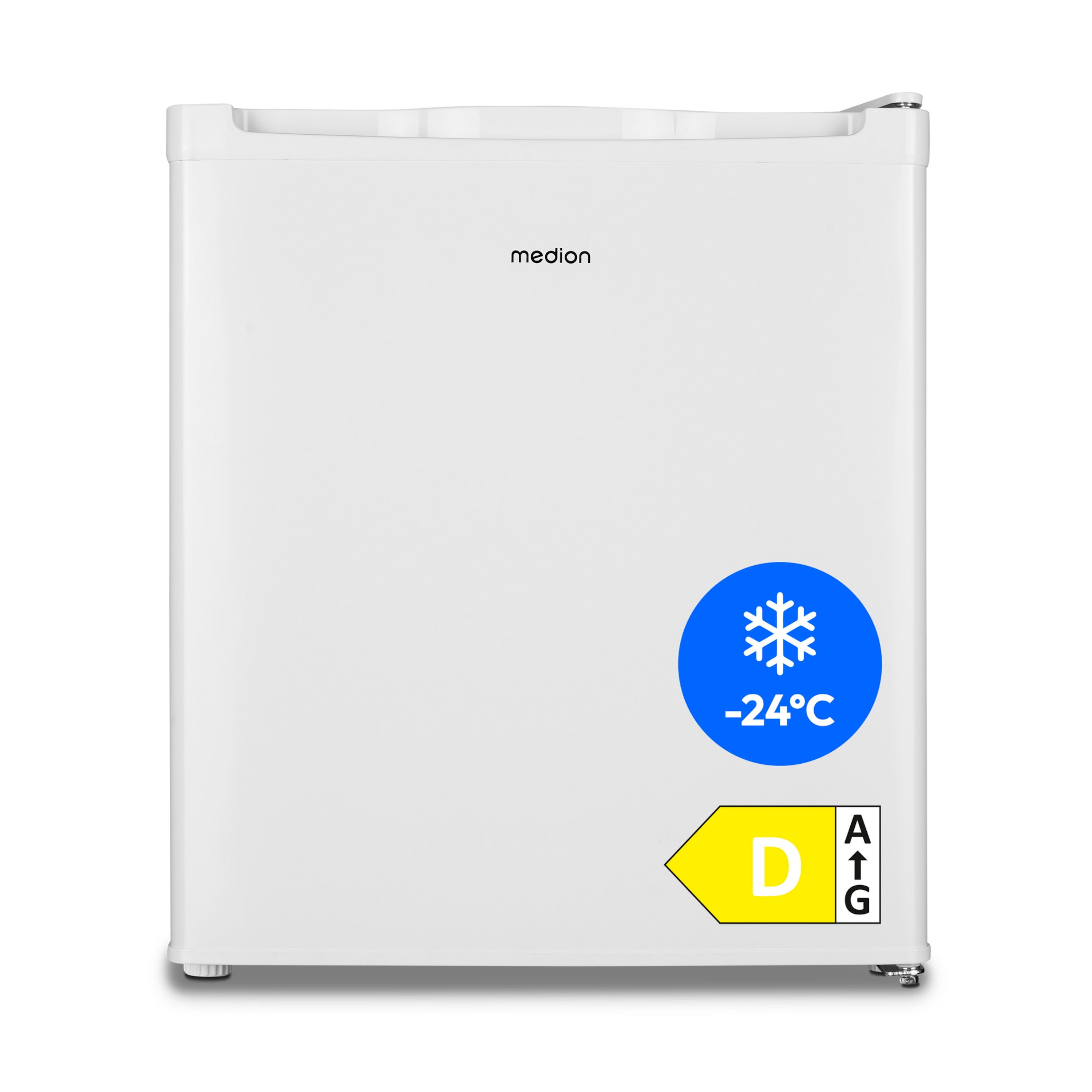 MEDION® LIFE® Mini-Gefrierschrank MD 37675, 33 L Nutzinhalt, Gefrierkapazität 2,4 kg/24 Std., manuelle Temperatureinstellung, Griffmulde