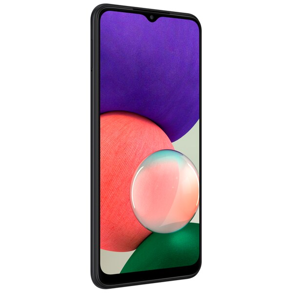 SAMSUNG Galaxy A22 5G 64 GB, grau, inklusive Magnetic Ring Holder, Displayschutz und Soft Cover