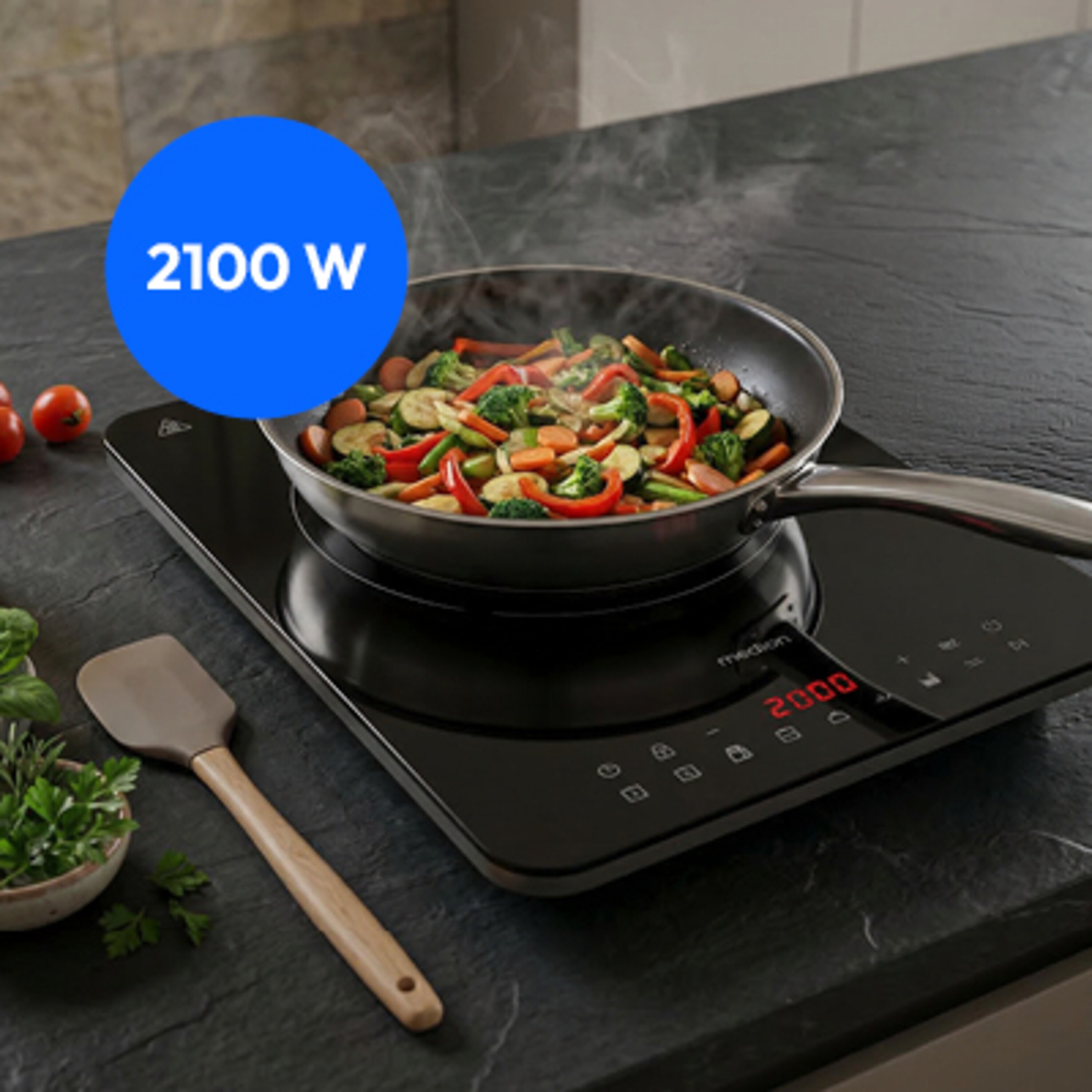 Kraftvolle 2.100 Watt Leistung