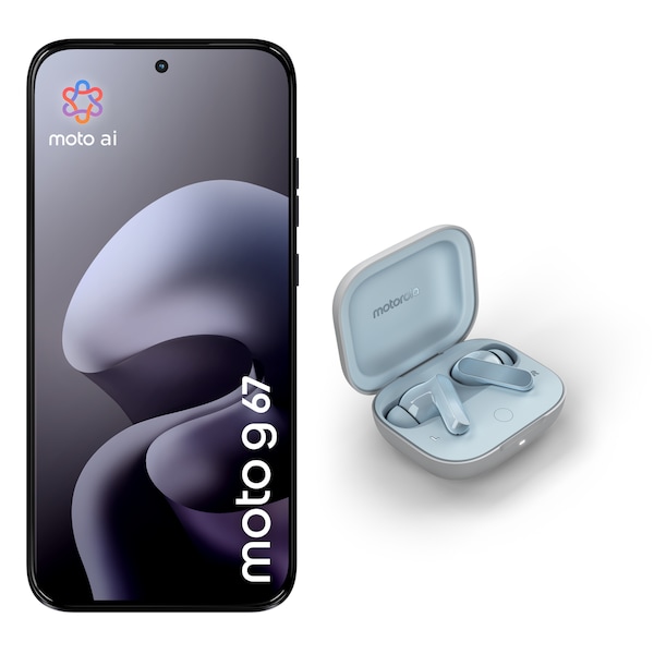 MOTOROLA moto g67 5G, 128 GB, Arctic Seal (XT2621-2) inkl. moto buds, Glacier Blue