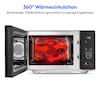 MEDION® LIFE® 4 in 1 Mikrowelle MD12041, 900 Watt Mikrowellenleistung, 1100 W Obergrillleistung, 500 W Untergrilleistung, 2100 W Heißluftfunktion, 2 Heizelemente, Sensor-Touch-Türöffnung, 11 Automatikprogramme, 25 L Kapazität, 10 Leistungsstufen