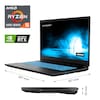 MEDION® ERAZER Defender E15, AMD Ryzen™ 5 5600H, Windows 11 Home, 43,9 cm (17,3") FHD Display mit 144 Hz, NVIDIA® GeForce RTX™ 3050 Ti, 1 TB PCIe SSD, 16 GB RAM, Core Gaming Notebook