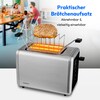 MEDION® MEDION LIFE Toaster MD12102, 2 Toastschlitze für zwei Toastscheiben, LED Sensor-Touch-Display für präzise Steuerung, 7 Bräunungsstufen und 5 Automatikprogramme