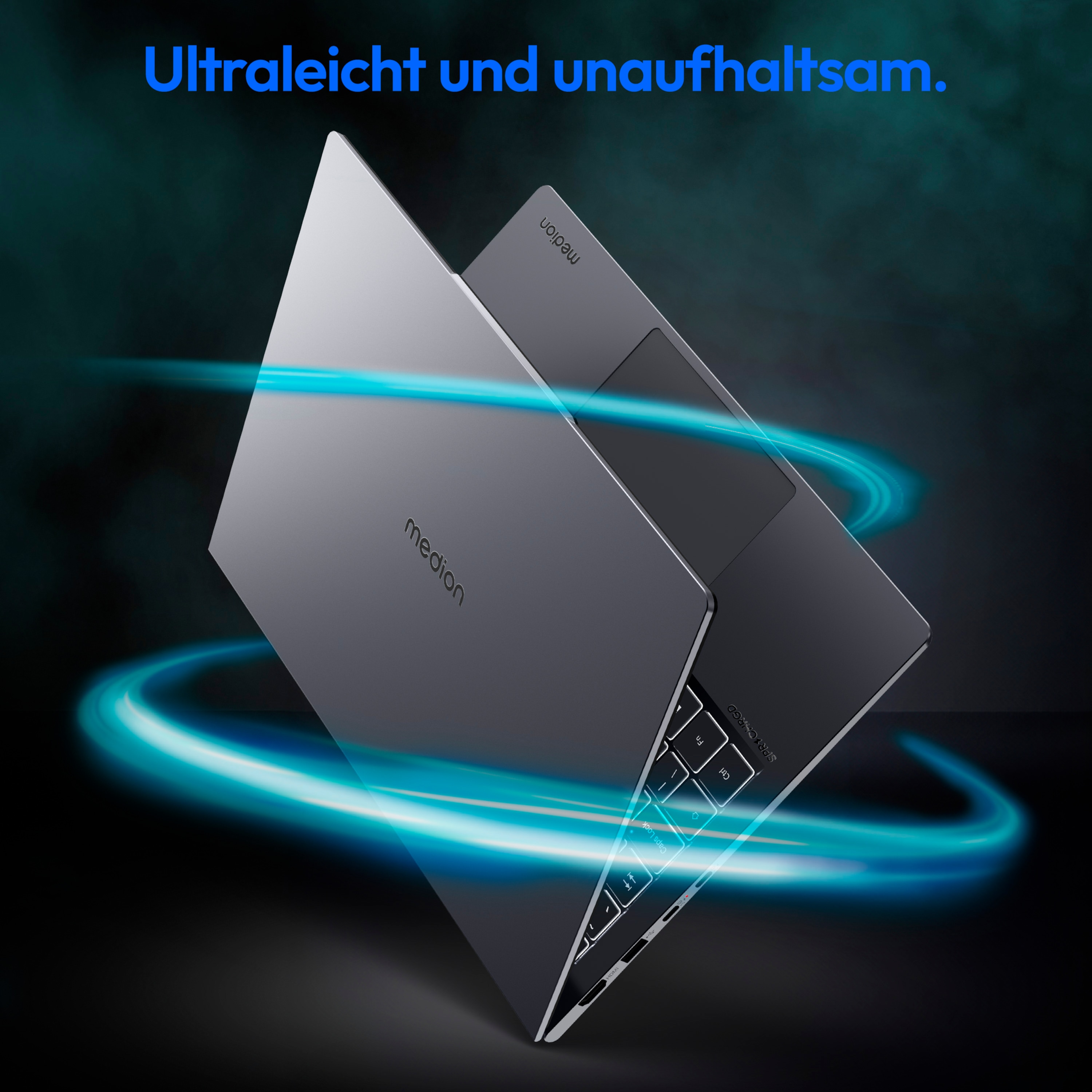 MEDION® SPRCHRGD 14 S2; Copilot+ PC, Intel® Core™ Ultra 7 258V , Windows 11 Home, 35,56 cm (14“) 2,8K Display, 1 TB SSD, 32 GB RAM
