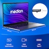 MEDION® E15223 Laptop, Intel® Prozessor N100, Windows 11 Home (S Modus), 39,6 cm (15,6'') FHD Display, 128 GB SSD, 4 GB RAM