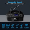 MEDION® LIFE® E64070, CD-Kassetten-Radio mit MP3-Wiedergabe, PLL-UKW Radio, USB Anschluss, CD-R/RW kompatibel, AUX, 2 x 30 W max. Musikausgangsleistung