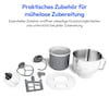MEDION® LIFE® Digitale Küchenmaschine MD18420, 1.200 W, 8 Geschwindigkeitsstufen, Digitales Sensor-Touch-Display, inkl. Eisschüssel