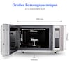 MEDION® LIFE® 3in1 Mikrowelle MD 17495, Kombination aus Mikrowelle, Grill und Ofen, 10 Automatikprogramme, edles Design