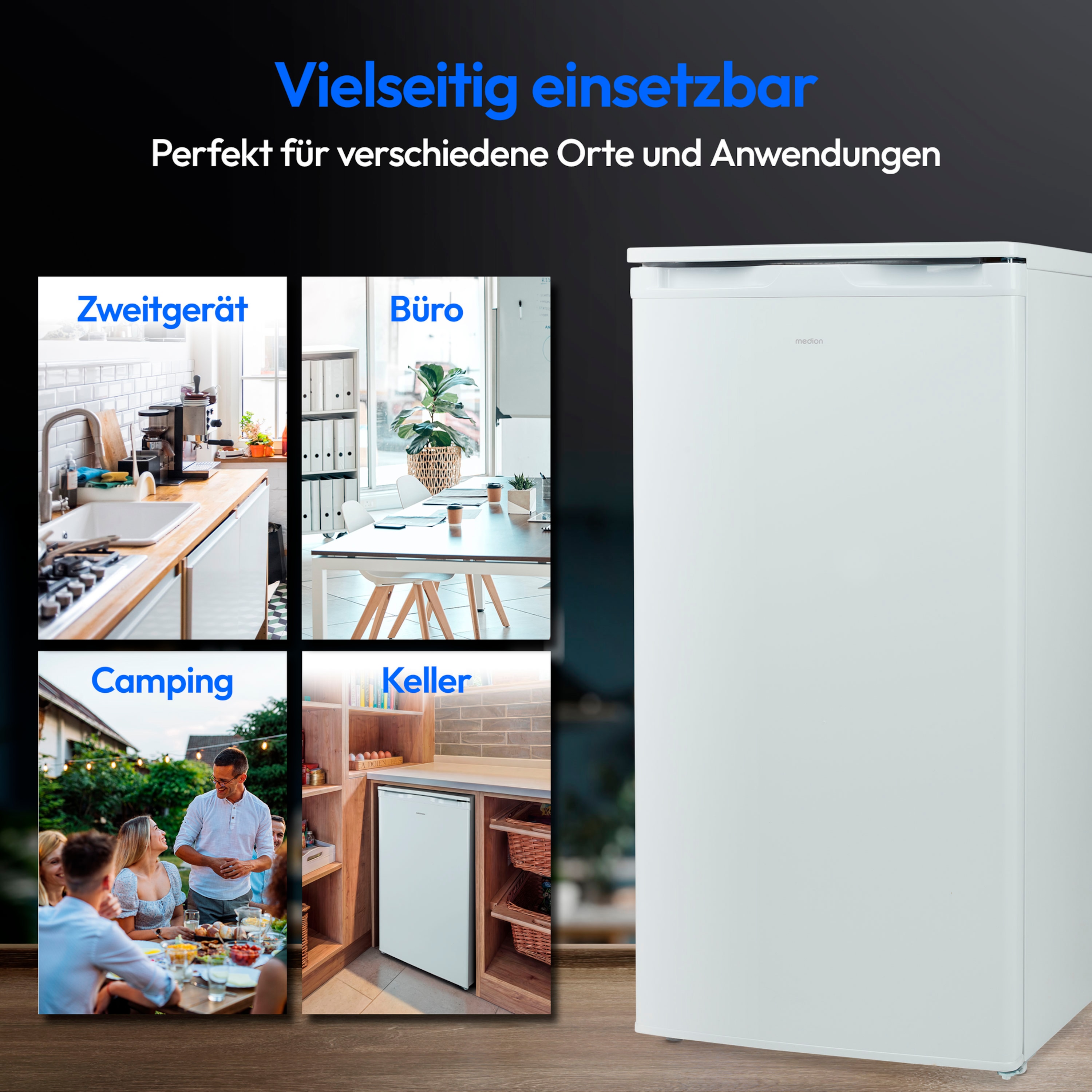 MEDION® LIFE Gefrierschrank MD 37688 Weiss