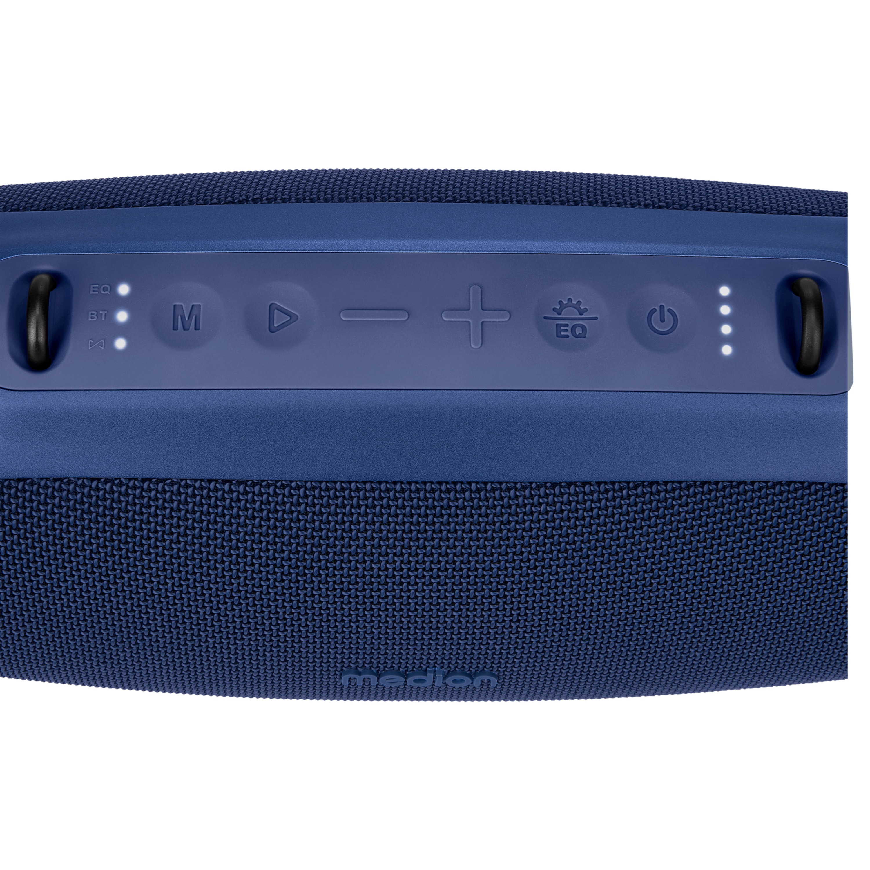 MEDION® LIFE® P61746 Tragbarer Bluetooth® Lautsprecher M, Dual Illuminated (RGB-Lichteffekte), Bluetooth® 5.3, integrierter Akku mit bis zu 42 Stunden Laufzeit, robustes & mobiles Design, 2 x 15 W RMS