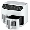 MEDION® LIFE® P20 XXL Twin Doppelzonen-Heißluftfritteuse MD 11760, 100 Rezepte in der Life+ App, 2 separate Garzonen, 9 Automatikprogramme, 8,7 L Gesamt-Nutzinhalt, 2.600 Watt, Temperatur einstellbar bis 200 °C