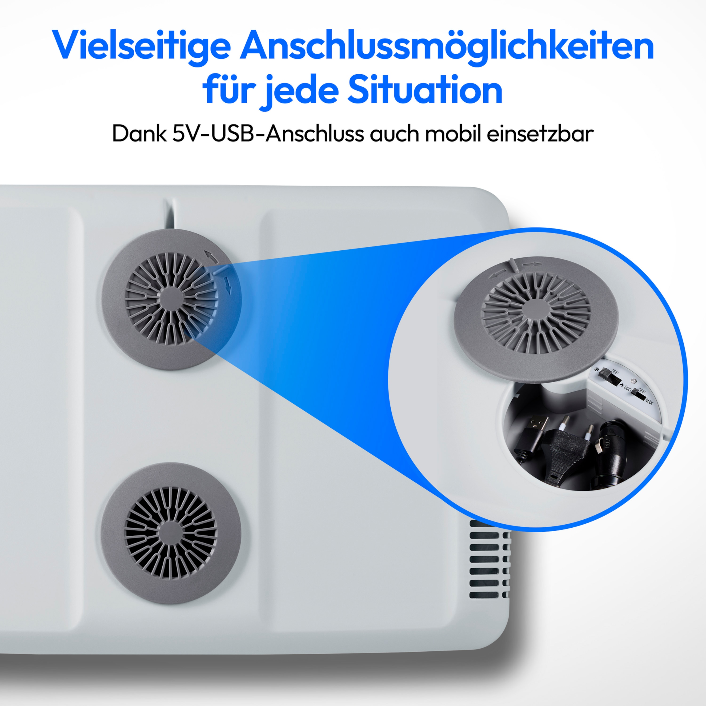 MEDION® LIFE Kühlbox mit Wärmefunktion MD13102, Kühl und Warmhaltefunktion, 40 L Kapazität, 5V-USB-Anschluss,