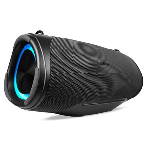 MEDION® LIFE P61746 Tragbarer Bluetooth® Lautsprecher M anthrazit, Dual Illuminated (RGB-Lichteffekte), Bluetooth® 5.3, integrierter Akku mit bis zu 45 Stunden Laufzeit, robustes & mobiles Design, 2 x 15 W RMS