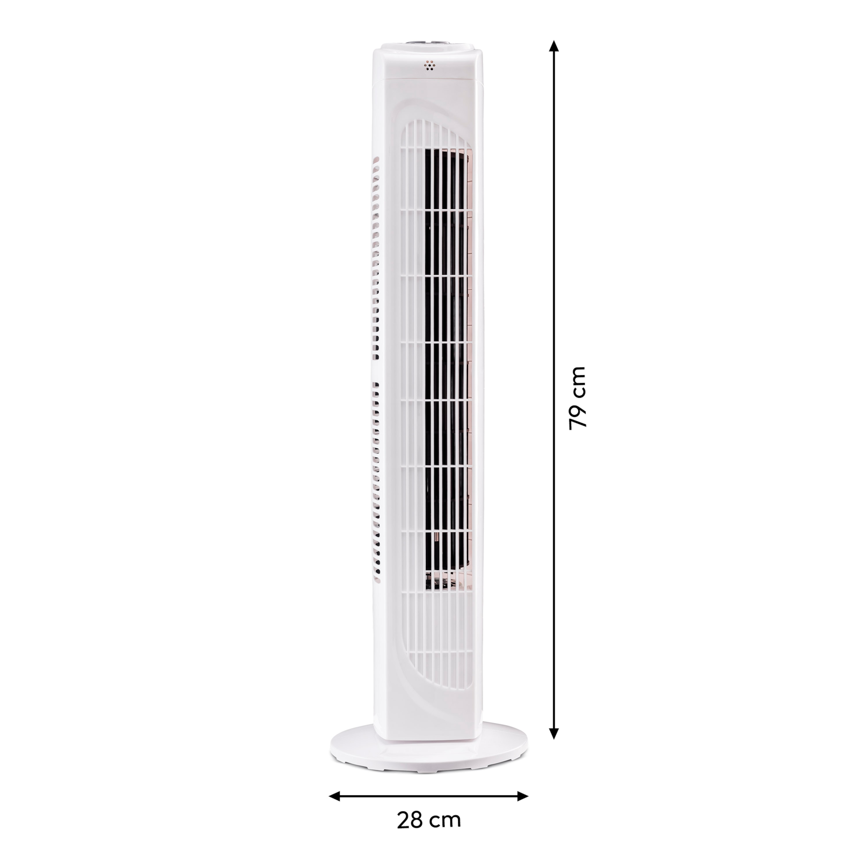 MEDION® LIFE E10 TF Turmventilator (MD 10319), 3 Geschwindigkeitsstufen, 45 Watt Leistung, zuschaltbare Schwenkfunktion, inkl. Fernbedienung