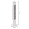 MEDION® LIFE E10 TF Turmventilator (MD 10319), 3 Geschwindigkeitsstufen, 45 Watt Leistung, zuschaltbare Schwenkfunktion, inkl. Fernbedienung