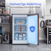 MEDION® LIFE Gefrierschrank MD370018 Schwarz, 85 L Nutzinhalt, 3 Türfächer, manuelle Abtauung, Temperaturbereich 0–5 °C, Energieklasse C, leiser Kompressorbetrieb (39 dB), wechselbarer Türanschlag