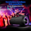 MEDION® LIFE® P61768 Tragbarer Bluetooth® Lautsprecher XL, Dual Illuminated & Lightstrip (RGB-Lichteffekte), Bluetooth® 5.3, integrierter Akku mit bis zu 30 Stunden Laufzeit, robustes & mobiles Design, 2 x 25 W + 50 W RMS