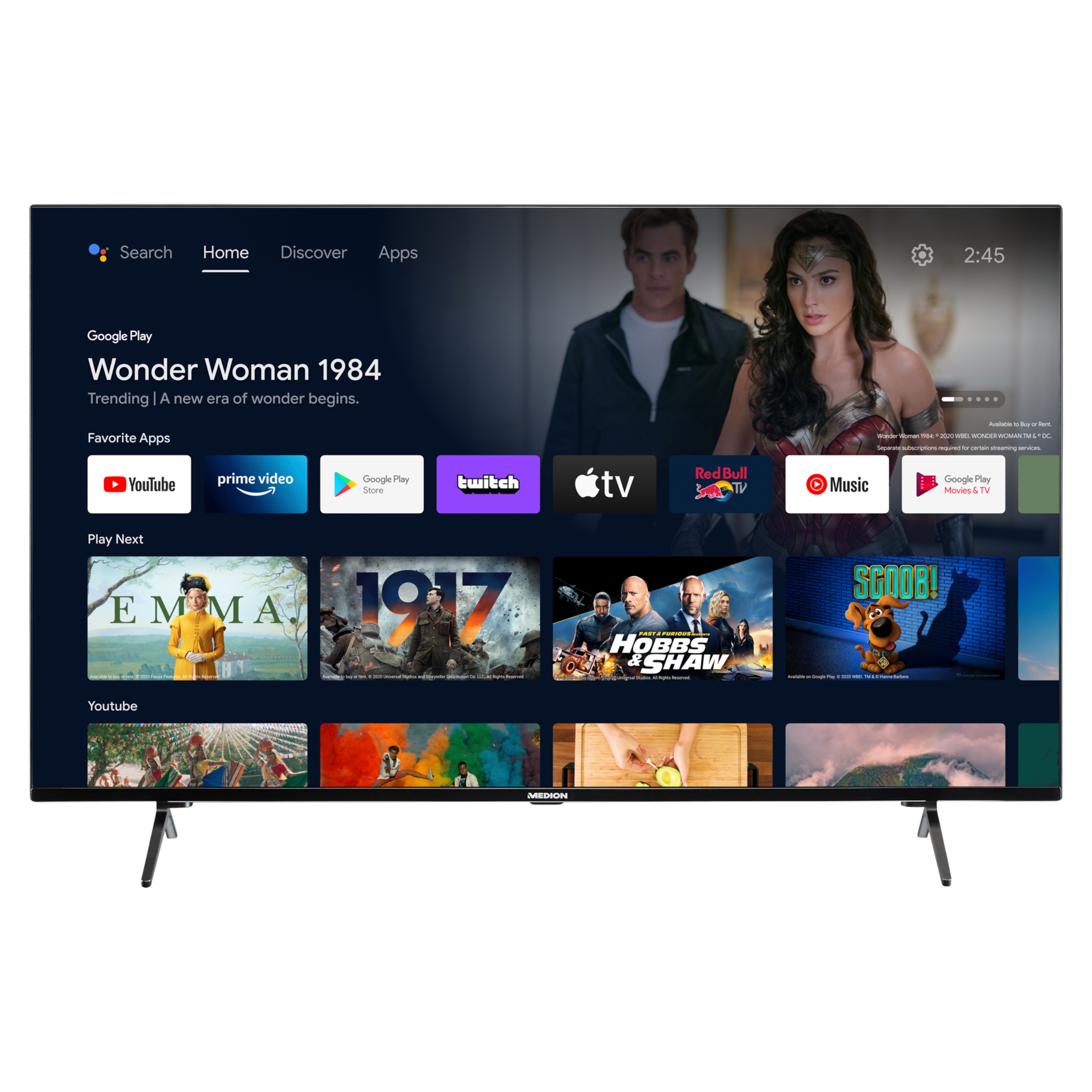 LIFE® X15527 QLED Android TV | 138,8 cm (55 inch) Ultra HD Smart-TV | HDR | Dolby Vision | Micro Dimming | PVR ready | Netflix | Amazon Prime Video | Bluetooth | DTS Sound | HD Tri