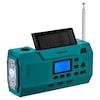 MEDION® LIFE® E66806 Dynamo-Kurbelradio, Solarpanel & Kurbelfunktion zum Aufladen des integrierten Akkus, Taschenlampe, SOS-Funktion, Akku- oder Batteriebetrieb