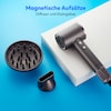 MEDION® LIFE HD1 Haartrockner mit Ionen-Technologie, 1.600 Watt, Selbstreinigungsfunktion, Magnetische Aufsätze: Stylingdüse und Diffusor, 3 Temperatur- und 2 Luftstromstufen