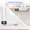 MEDION® LIFE® P66750 DAB+ Premium Küchenradio, 6,1 cm (2,4'') TFT-Farbdisplay, DAB+/PLL-UKW Radio, Bluetooth® 5.0, LED-Beleuchtung, 2 x 3 W RMS