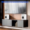 MEDION® LIFE® P61925 Regallautsprecher, aktiver & passiver Lautsprecher, 2-Wege-System, Bluetooth® 5.0, Stereo-Sound mit integriertem Hochtöner und Subwoofer, 2 x 50 W RMS