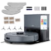 MEDION® Saugroboter mit Absaugstation X23 SW+, Wischfunktion, Lasernavigation, 5.000 Pa Saugkraft, No Go & Go Bereiche, präzise Kartenerstellung, mehrere Etagen, App-Steuerung