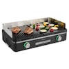 MEDION® LIFE Tischgrill mit Dual-Zonen-System (MD12027), 2,400 Watt, 2 abnehmbare Platten, LED-Statusanzeige (weiß, rot, grün), IPX4-Schutz