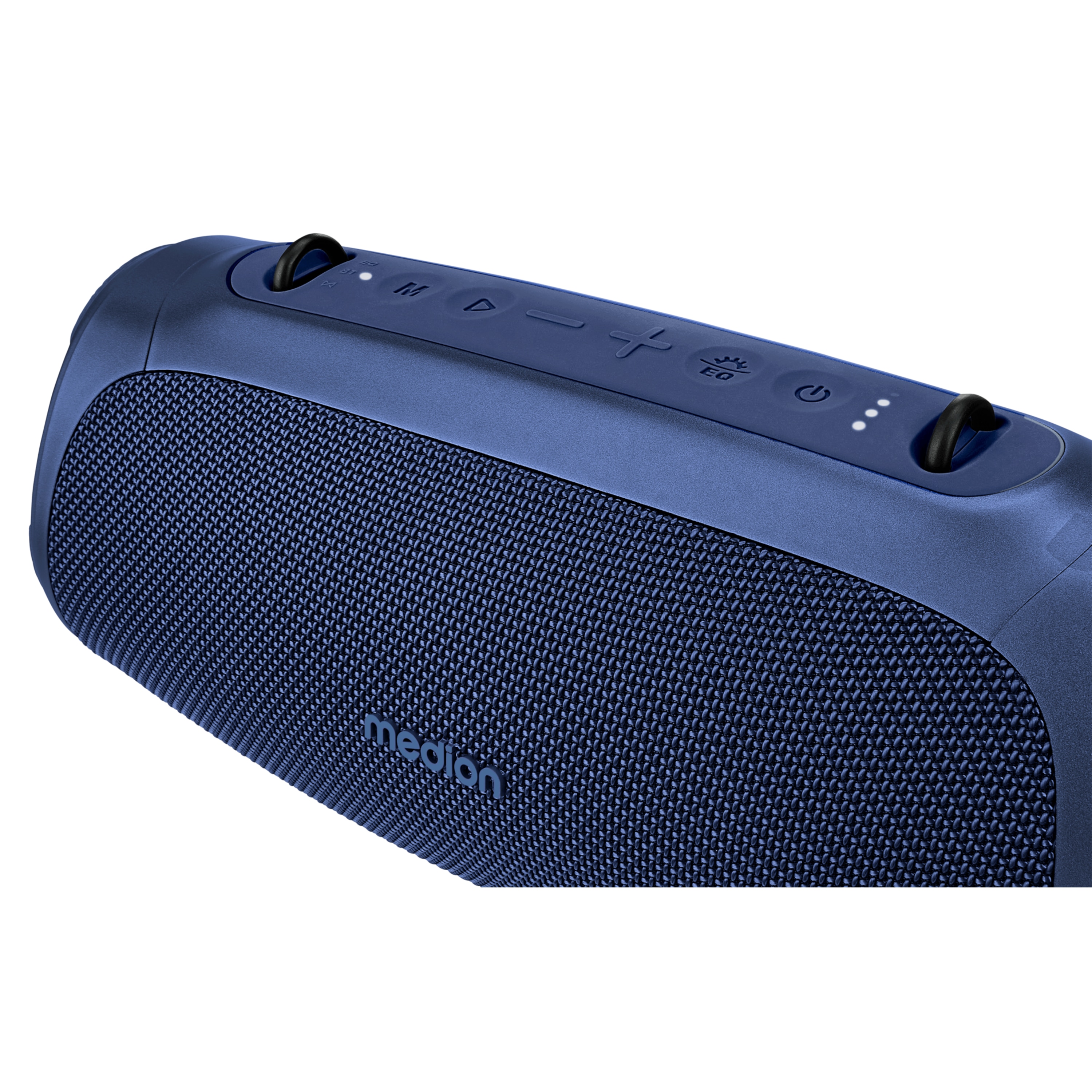 MEDION® LIFE® P61746 Tragbarer Bluetooth® Lautsprecher M, Dual Illuminated (RGB-Lichteffekte), Bluetooth® 5.3, integrierter Akku mit bis zu 42 Stunden Laufzeit, robustes & mobiles Design, 2 x 15 W RMS