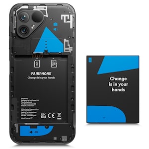 FAIRPHONE 5, 128 GB, Mattes Schwarz