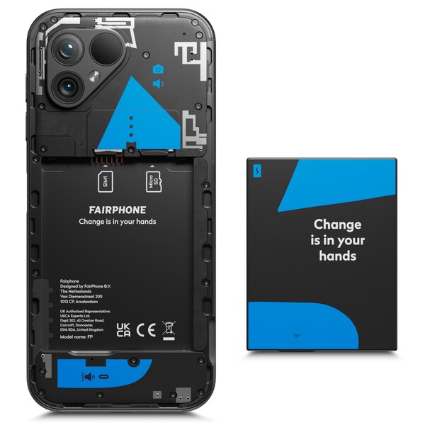 FAIRPHONE 5, 128 GB, Mattes Schwarz