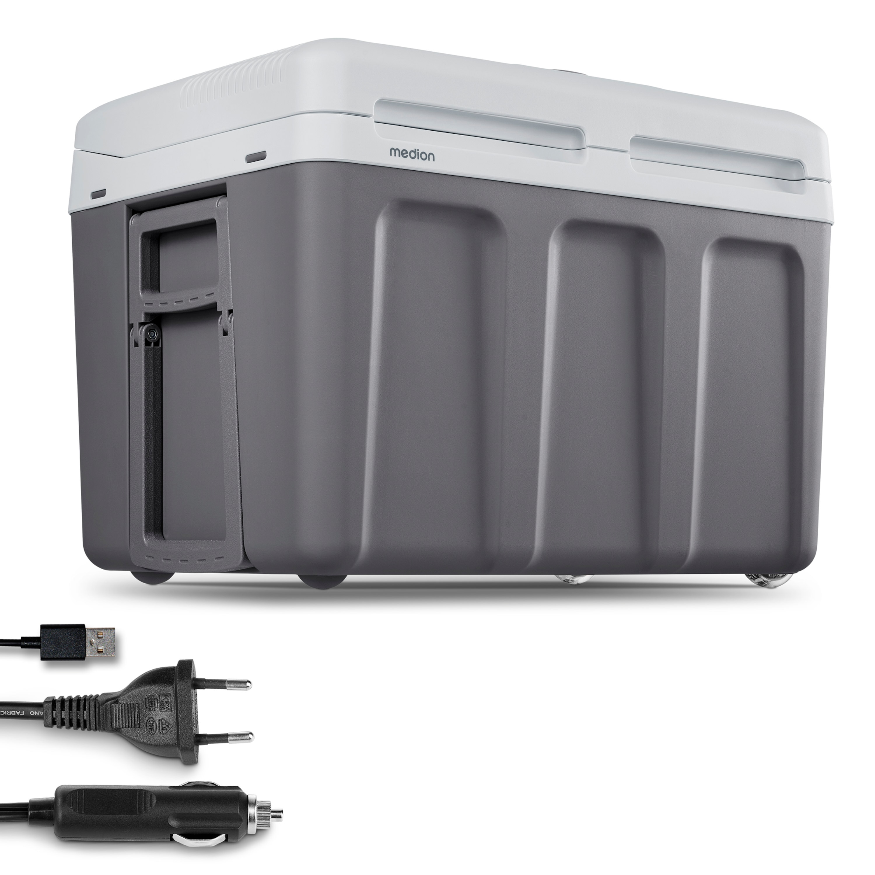 MEDION® LIFE Kühlbox mit Wärmefunktion MD13102, Kühl und Warmhaltefunktion, 40 L Kapazität, 5V-USB-Anschluss,